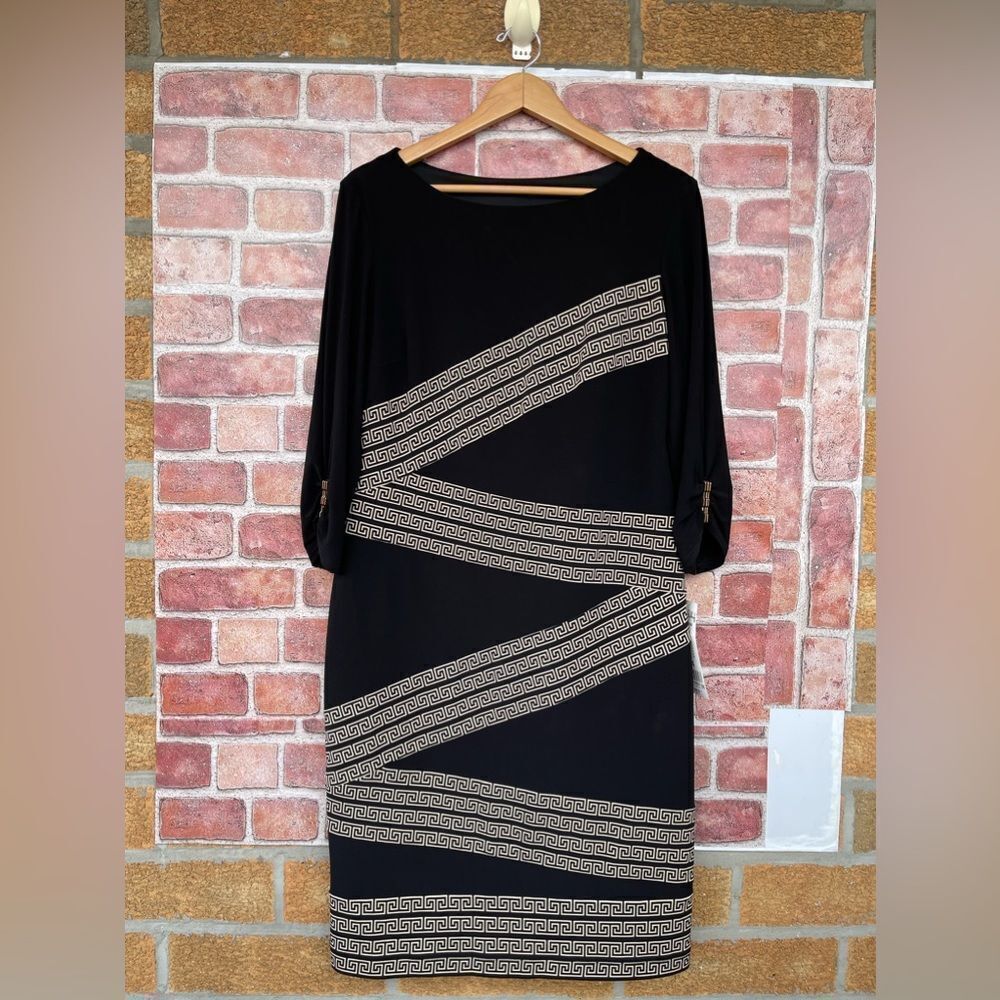 Joseph Ribkoff Geometric Pattern Dress size 14 - Picture 4 of 16